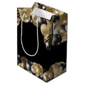 Sac cadeau Black Gold Parting Favoriser pour les c (Dos Angle)