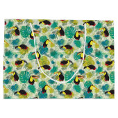 Sac cadeau blanc des toucans (Dos)