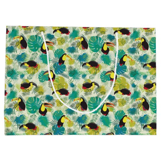 Sac cadeau blanc Toucans (Dos)