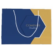 Sac cadeau bleu d'entreprise (Dos)