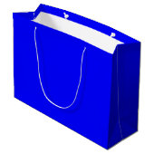 Sac cadeau bleu grand (Dos Angle)