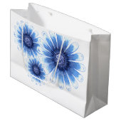 Sac cadeau Blue Daisy (Devant Angle)