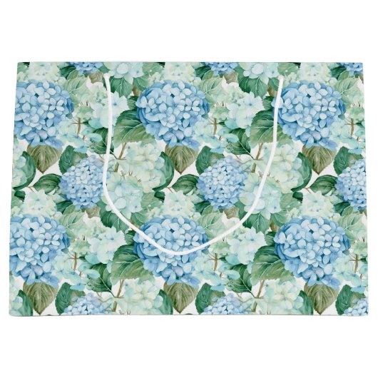 Sac cadeau Blue Hydrangeas (Devant)