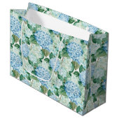 Sac cadeau Blue Hydrangeas (Devant Angle)