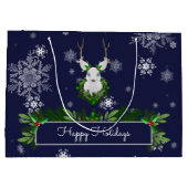 Sac cadeau Blue Reindeer (Dos)