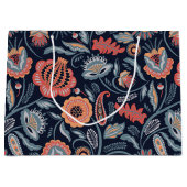 Sac cadeau - Boho Bold Floral Blue (Devant)