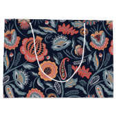 Sac cadeau - Boho Bold Floral Blue (Dos)