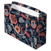 Sac cadeau - Boho Bold Floral Blue (Dos Angle)