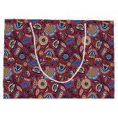 Sac cadeau - Boho Bold Floral Rouge (Dos)