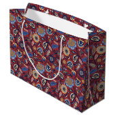 Sac cadeau - Boho Bold Floral Rouge (Dos Angle)
