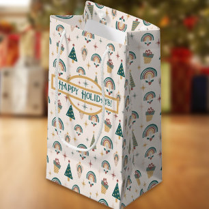 Sac cadeau Boho Christmas Rainbow