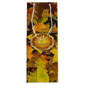 Sac cadeau - Bon thanksgiving Feuilles d'automne (Dos)