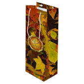Sac cadeau - Bon thanksgiving Feuilles d'automne (Devant Angle)