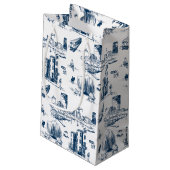 Sac cadeau Boston Toile Navy (Dos Angle)