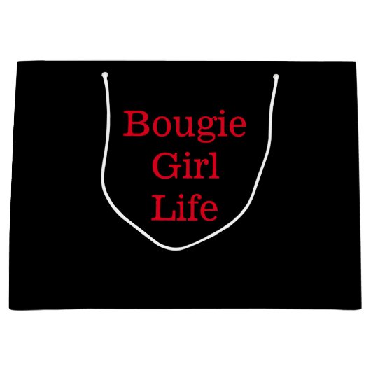 Sac cadeau Bougie Girl Life (Devant)