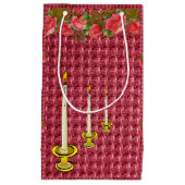 Sac cadeau Bougies florales rouges (Devant)