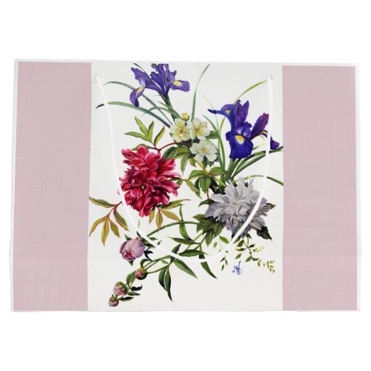 Sac cadeau Bouquet de fleurs (Dos)