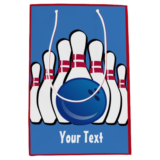 Sac cadeau Bowling Design (Devant)