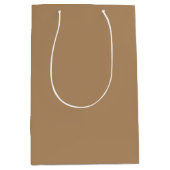 Sac cadeau Brown moyen papier - Conception couleur (Devant)
