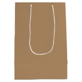 Sac cadeau Brown moyen papier - Conception couleur (Dos)