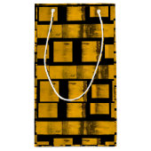 Sac cadeau Brûlé jaune Noir (Dos)