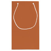 Sac cadeau Burning Sienna - Conception couleur uni (Dos)