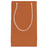 Sac cadeau Burning Sienna - Conception couleur uni (Devant)