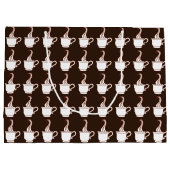 Sac cadeau café foncé (Dos)