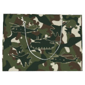 Sac cadeau Camouflage militaire - Fête d'anniversa (Dos)