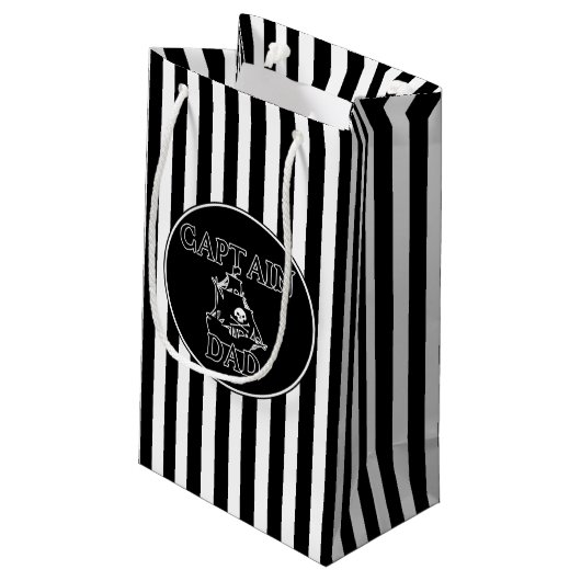 Sac cadeau Capitaine Papa (Dos Angle)