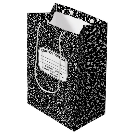 Sac cadeau Carnet Composition (Devant Angle)