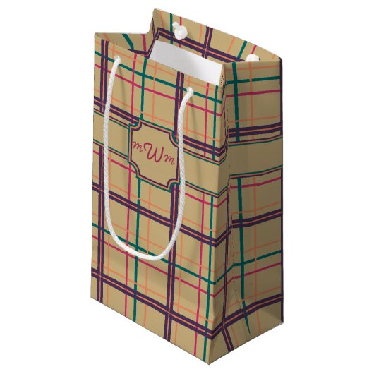 Sac Cadeau Carreaux d'Été (Devant Angle)