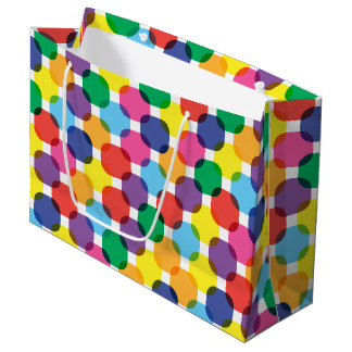 Sac Cadeau Carrés Colorés