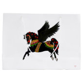 Sac Cadeau Carrousel Pégase Noir (Dos)