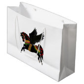 Sac Cadeau Carrousel Pégase Noir (Devant Angle)