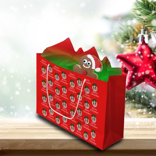 Sac Cadeau Cavalier King Charles Joyeux Noël