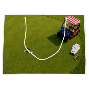 Sac Cadeau Célébration du 14 juillet pour golfeur Grand sac-