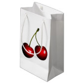 Sac Cadeau Cerises Rouges - Choisissez la couleur (Devant Angle)