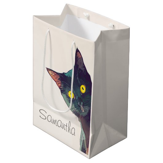 Sac cadeau chat de pékin mignon (Devant Angle)