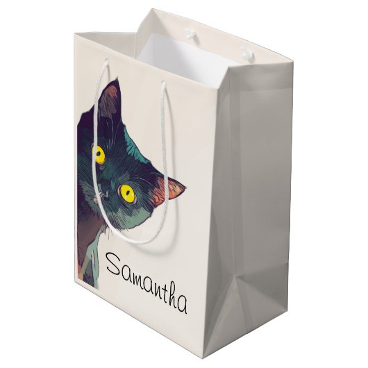 Sac cadeau chat de pékin mignon (Dos Angle)