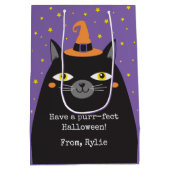 Sac cadeau chat Halloween mignonne (Dos)