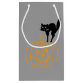 Sac cadeau - Chat noir et Citrouille (Dos)