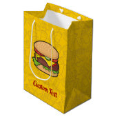 Sac Cadeau Cheeseburger Moyen (Devant Angle)