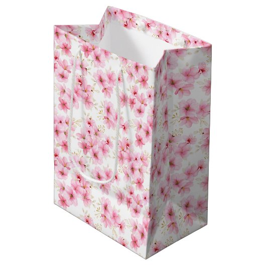 Sac cadeau Cherry Blossom (Devant Angle)