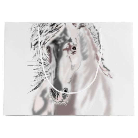 Sac cadeau Cheval Blanc Vos couleurs (Devant)