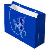 Sac Cadeau Cheval Bleu Vos Couleurs (Devant Angle)
