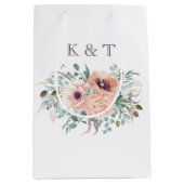 Sac cadeau Chic Blush Floral Moyen (Devant)