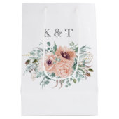 Sac cadeau Chic Blush Floral Moyen (Dos)