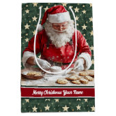 Sac cadeau Chic Sac Père Noël Vintage Noël (Devant)