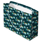 Sac cadeau Choo Choo Train - Grand, brillant (Dos Angle)